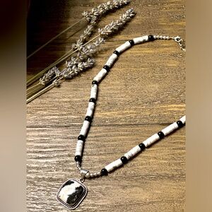 White Buffalo Turquoise Necklace